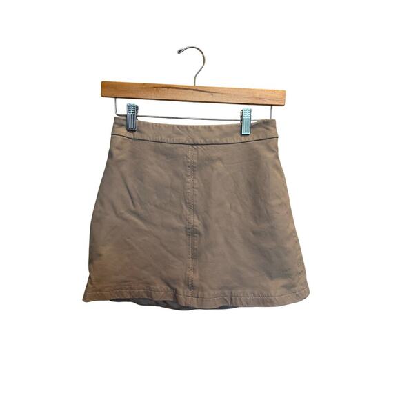 Cupcakes and Cashmere Marrie Skirt Women’s Size 0 Toffee Tan Brown Leather Mini - Picture 2 of 6